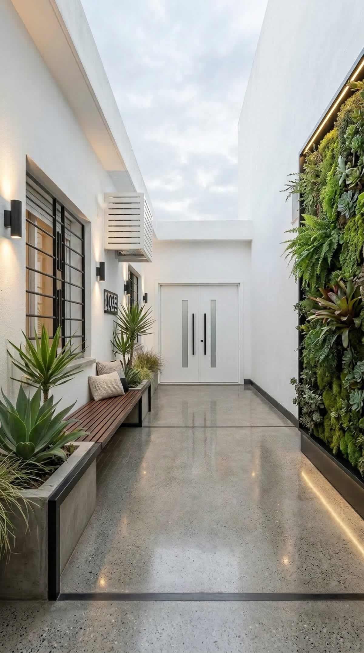 Patio con amoblamiento virtual generado con IA